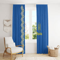 Ukrainian Tryzub Pattern Window Curtain