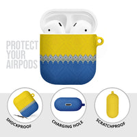 Ukraine Trident Symbol AirPods Case Ukrainian Flag Inspired