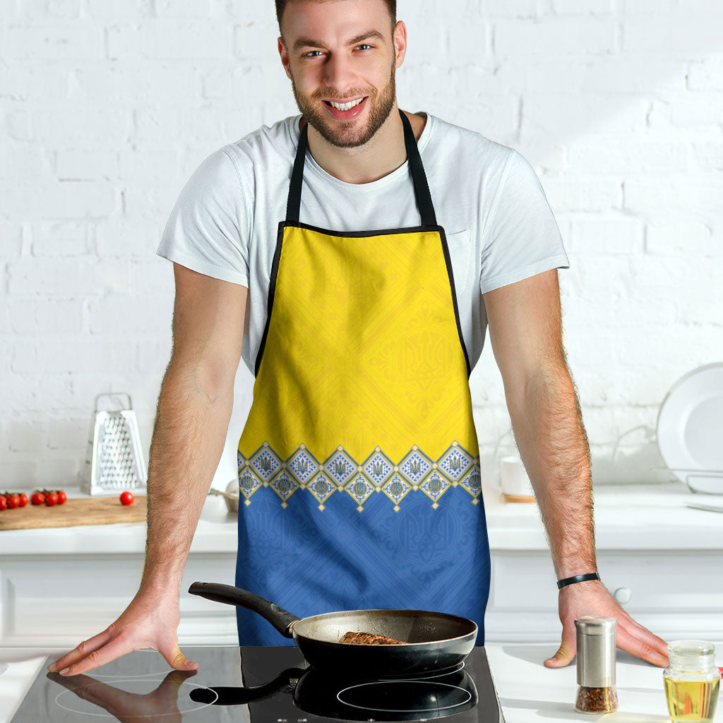 Ukraine Trident Symbol Apron Ukrainian Flag Inspired