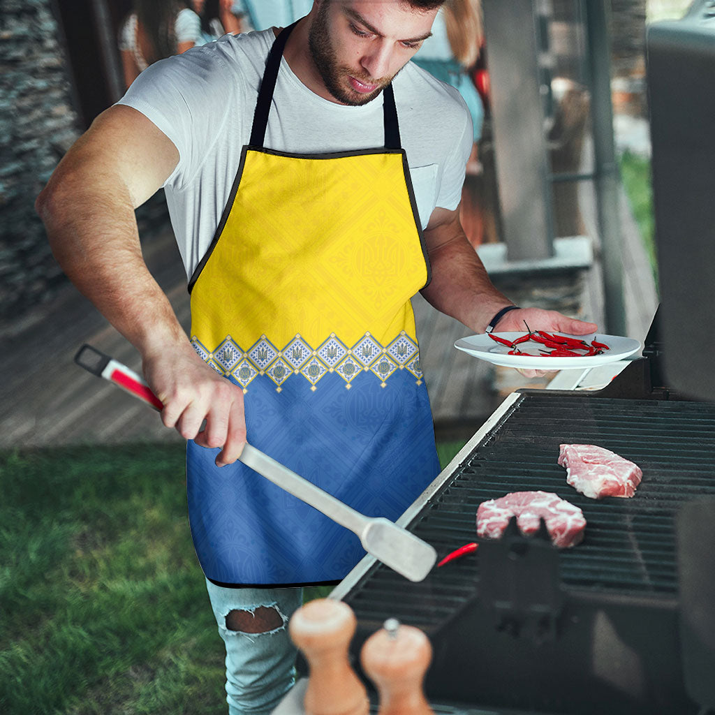 Ukraine Trident Symbol Apron Ukrainian Flag Inspired