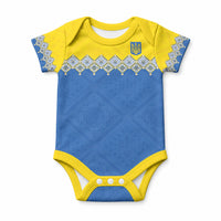 Ukraine Trident Symbol Baby Onesie Ukrainian Flag Inspired
