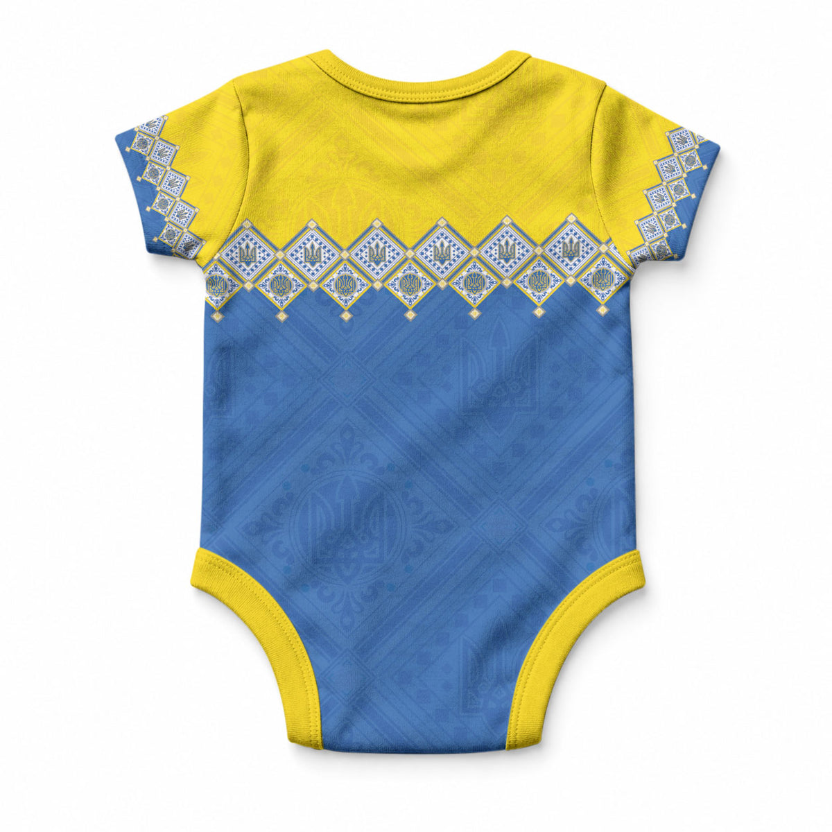 Ukraine Trident Symbol Baby Onesie Ukrainian Flag Inspired