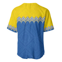 Ukraine Trident Symbol Baseball Jersey Ukrainian Flag Inspired