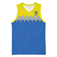 Ukraine Trident Symbol Basketball Jersey Ukrainian Flag Inspired