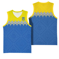 Ukraine Trident Symbol Basketball Jersey Ukrainian Flag Inspired