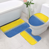 Ukraine Trident Symbol Bathroom Set Ukrainian Flag Inspired