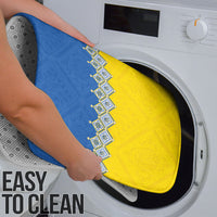 Ukraine Trident Symbol Bathroom Set Ukrainian Flag Inspired