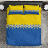 Ukraine Trident Symbol Bedding Set Ukrainian Flag Inspired