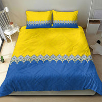 Ukraine Trident Symbol Bedding Set Ukrainian Flag Inspired