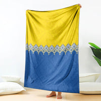 Ukraine Trident Symbol Blanket Ukrainian Flag Inspired