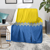 Ukraine Trident Symbol Blanket Ukrainian Flag Inspired