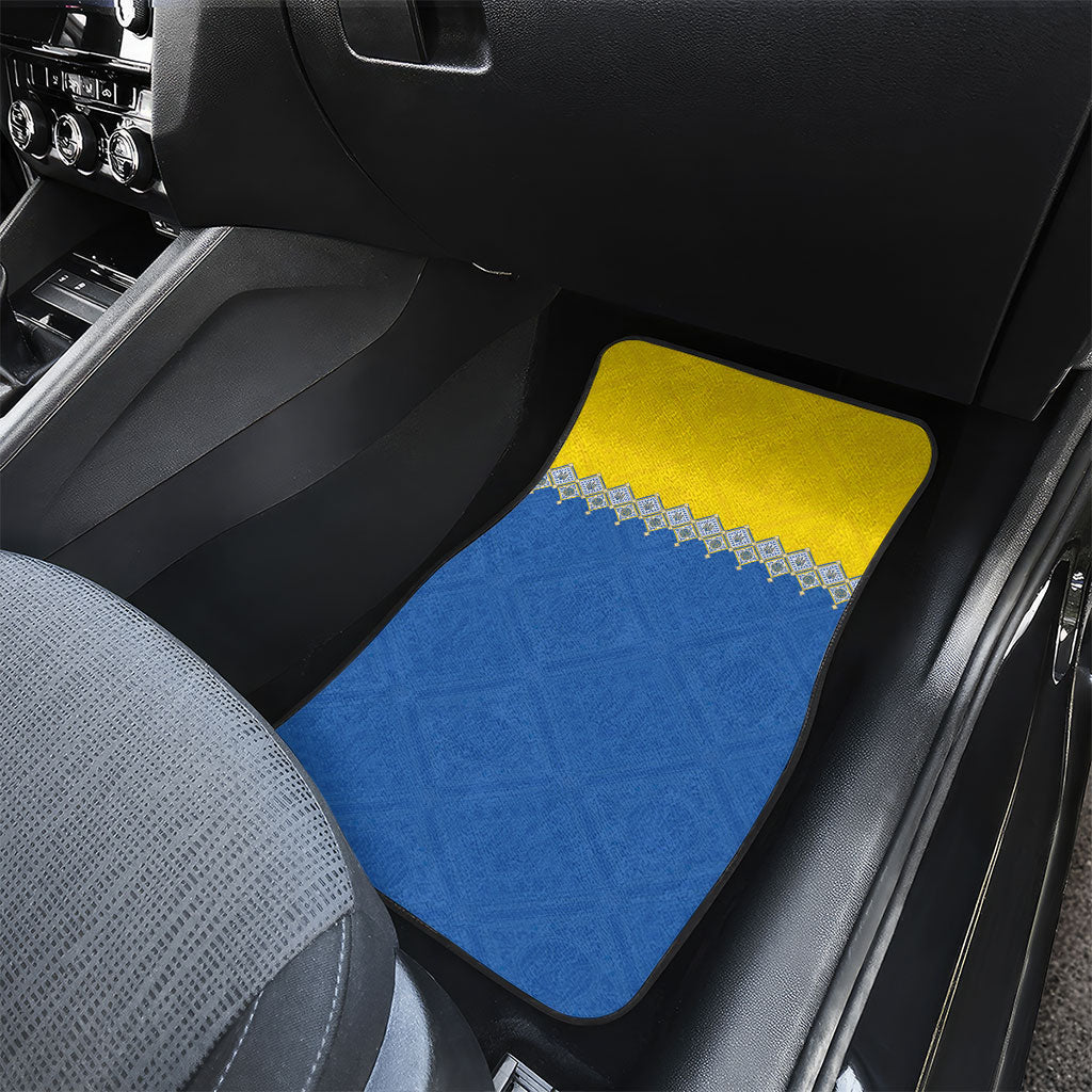Ukraine Trident Symbol Car Mats Ukrainian Flag Inspired