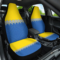 Ukraine Trident Symbol Car Seat Cover Ukrainian Flag Inspired