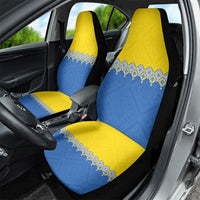 Ukraine Trident Symbol Car Seat Cover Ukrainian Flag Inspired
