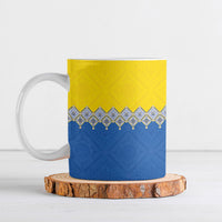 Ukraine Trident Symbol Ceramic Mug Ukrainian Flag Inspired