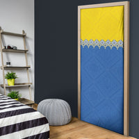 Ukraine Trident Symbol Door Cover Ukrainian Flag Inspired
