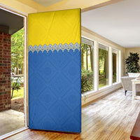 Ukraine Trident Symbol Door Cover Ukrainian Flag Inspired