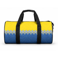 Ukraine Trident Symbol Duffle Bag Ukrainian Flag Inspired