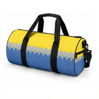 Ukraine Trident Symbol Duffle Bag Ukrainian Flag Inspired