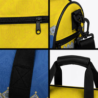 Ukraine Trident Symbol Duffle Bag Ukrainian Flag Inspired