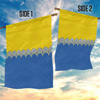 Ukraine Trident Symbol Garden Flag Ukrainian Flag Inspired