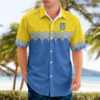 Ukraine Trident Symbol Hawaiian Shirt Ukrainian Flag Inspired