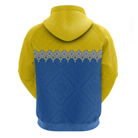 Ukraine Trident Symbol Hoodie Ukrainian Flag Inspired