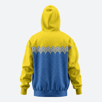 Ukraine Trident Symbol Hoodie Ukrainian Flag Inspired