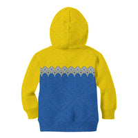 Ukraine Trident Symbol Kid Hoodie Ukrainian Flag Inspired