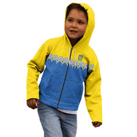 Ukraine Trident Symbol Kid Hoodie Ukrainian Flag Inspired