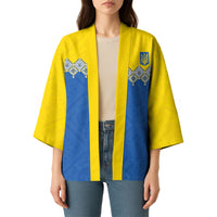 Ukraine Trident Symbol Kimono Ukrainian Flag Inspired