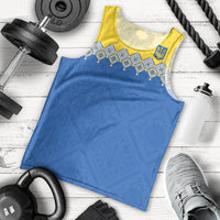 Ukraine Trident Symbol Men Tank Top Ukrainian Flag Inspired