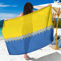 Ukraine Trident Symbol Sarong Ukrainian Flag Inspired