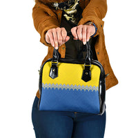 Ukraine Trident Symbol Shoulder Handbag Ukrainian Flag Inspired