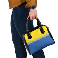 Ukraine Trident Symbol Shoulder Handbag Ukrainian Flag Inspired