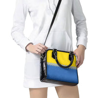 Ukraine Trident Symbol Shoulder Handbag Ukrainian Flag Inspired