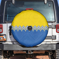 Ukraine Trident Symbol Spare Tire Cover Ukrainian Flag Inspired