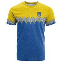 Ukraine Trident Symbol T Shirt Ukrainian Flag Inspired