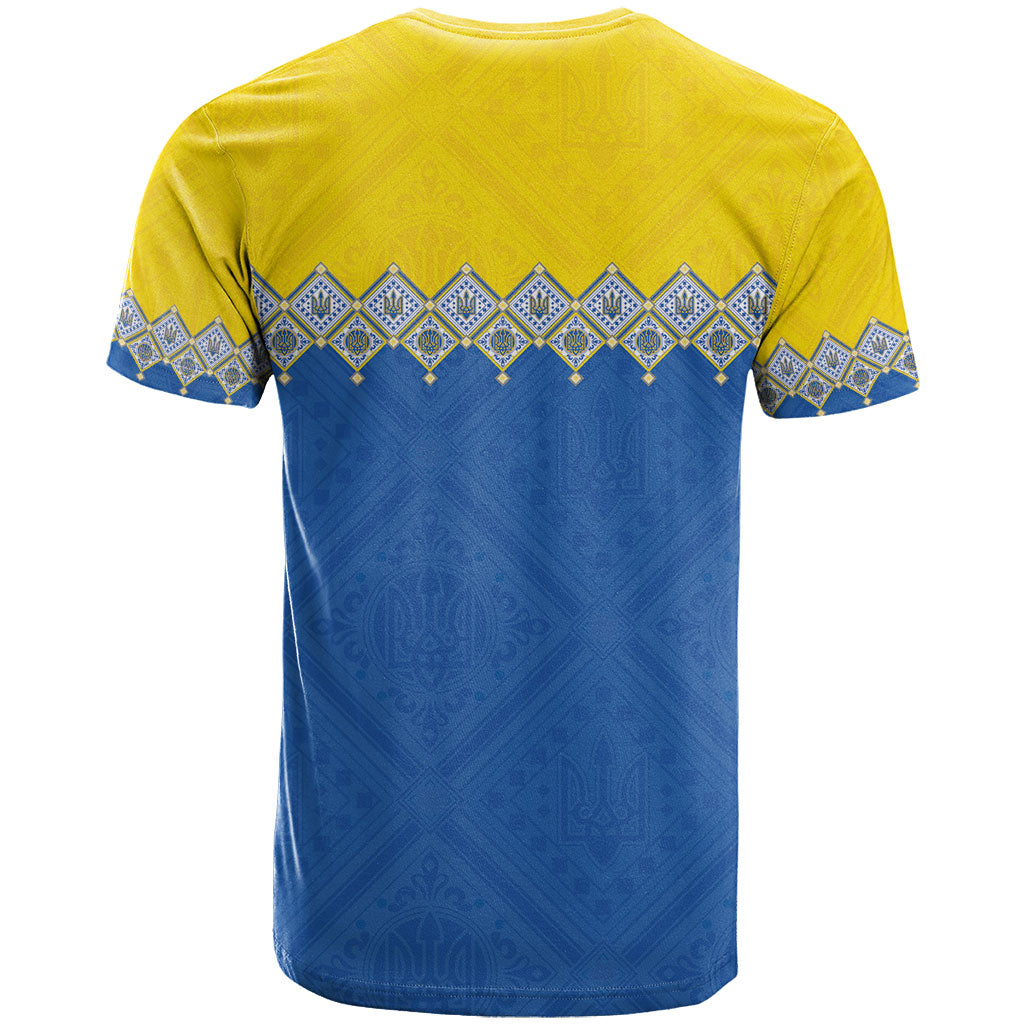 Ukraine Trident Symbol T Shirt Ukrainian Flag Inspired