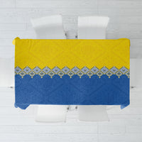 Ukraine Trident Symbol Tablecloth Ukrainian Flag Inspired