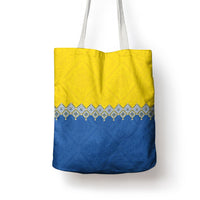 Ukraine Trident Symbol Tote Bag Ukrainian Flag Inspired