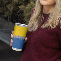 Ukraine Trident Symbol Tumbler Cup Ukrainian Flag Inspired