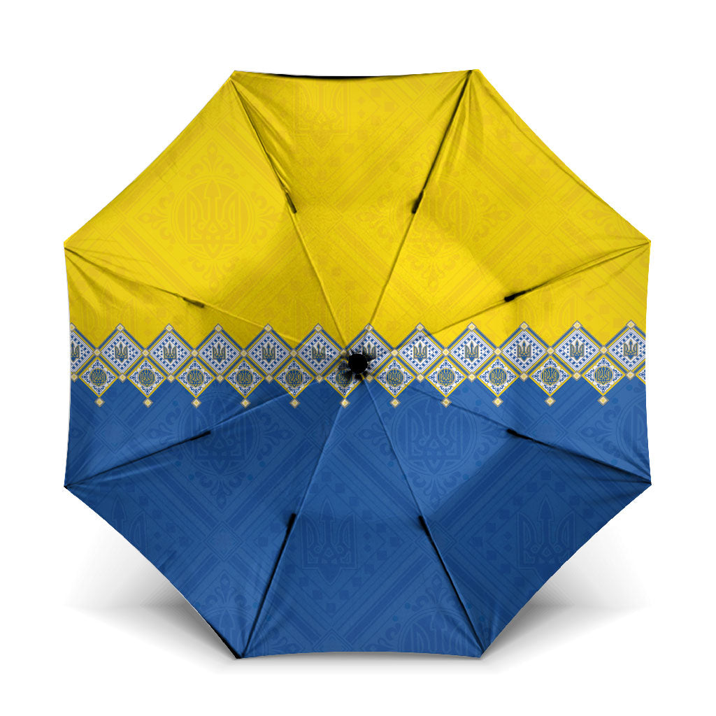 Ukraine Trident Symbol Umbrella Ukrainian Flag Inspired