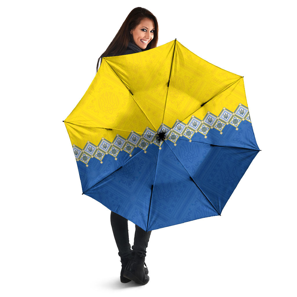 Ukraine Trident Symbol Umbrella Ukrainian Flag Inspired