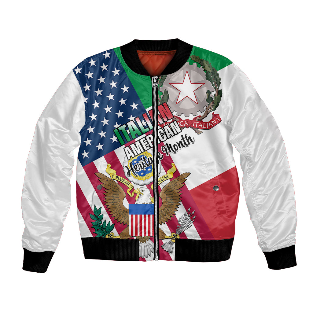 Personalised Italian American Heritage Month Bomber Jacket - Wonder Print Shop