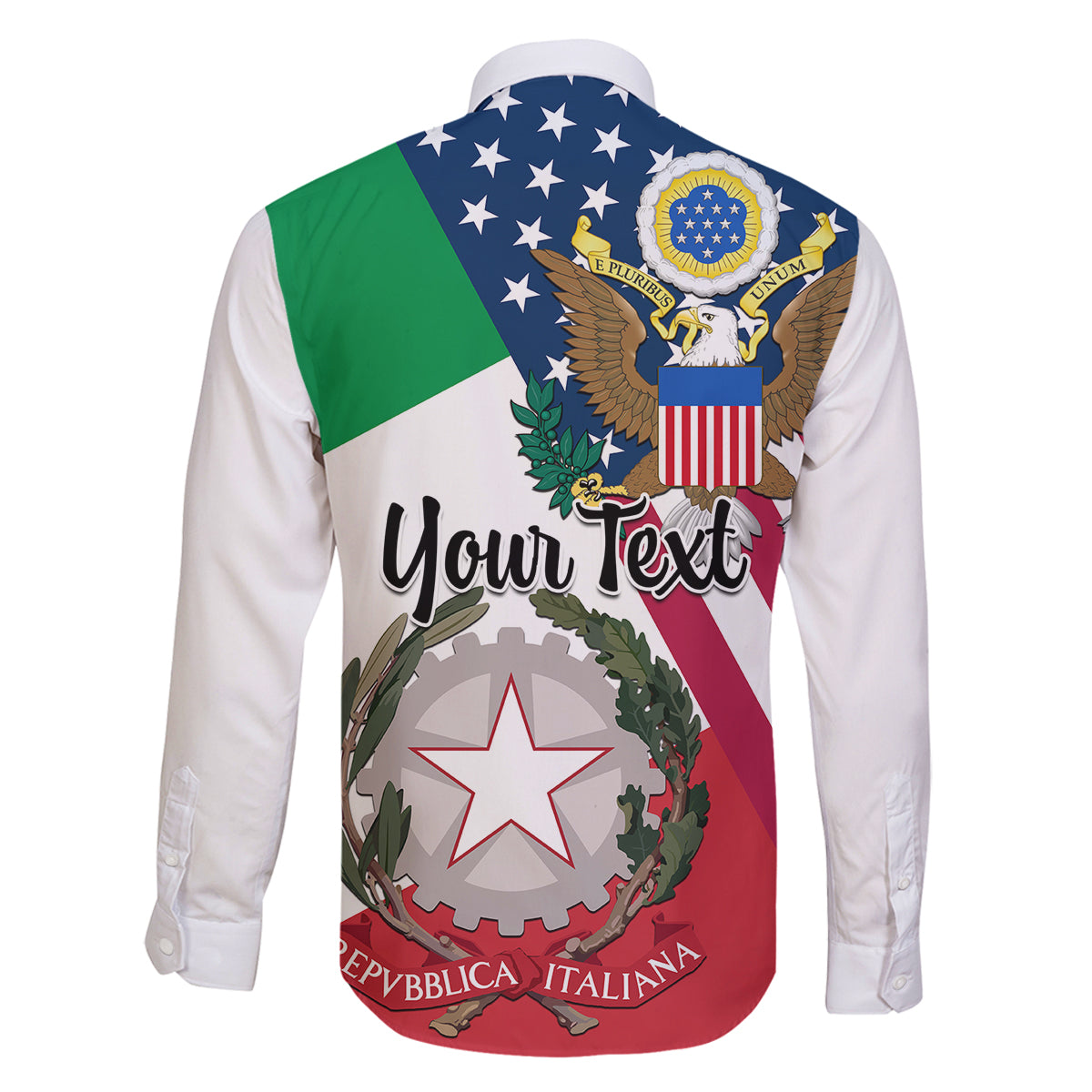 Personalised Italian American Heritage Month Family Matching Tank Maxi Dress and Hawaiian Shirt - Wonder Print Shop