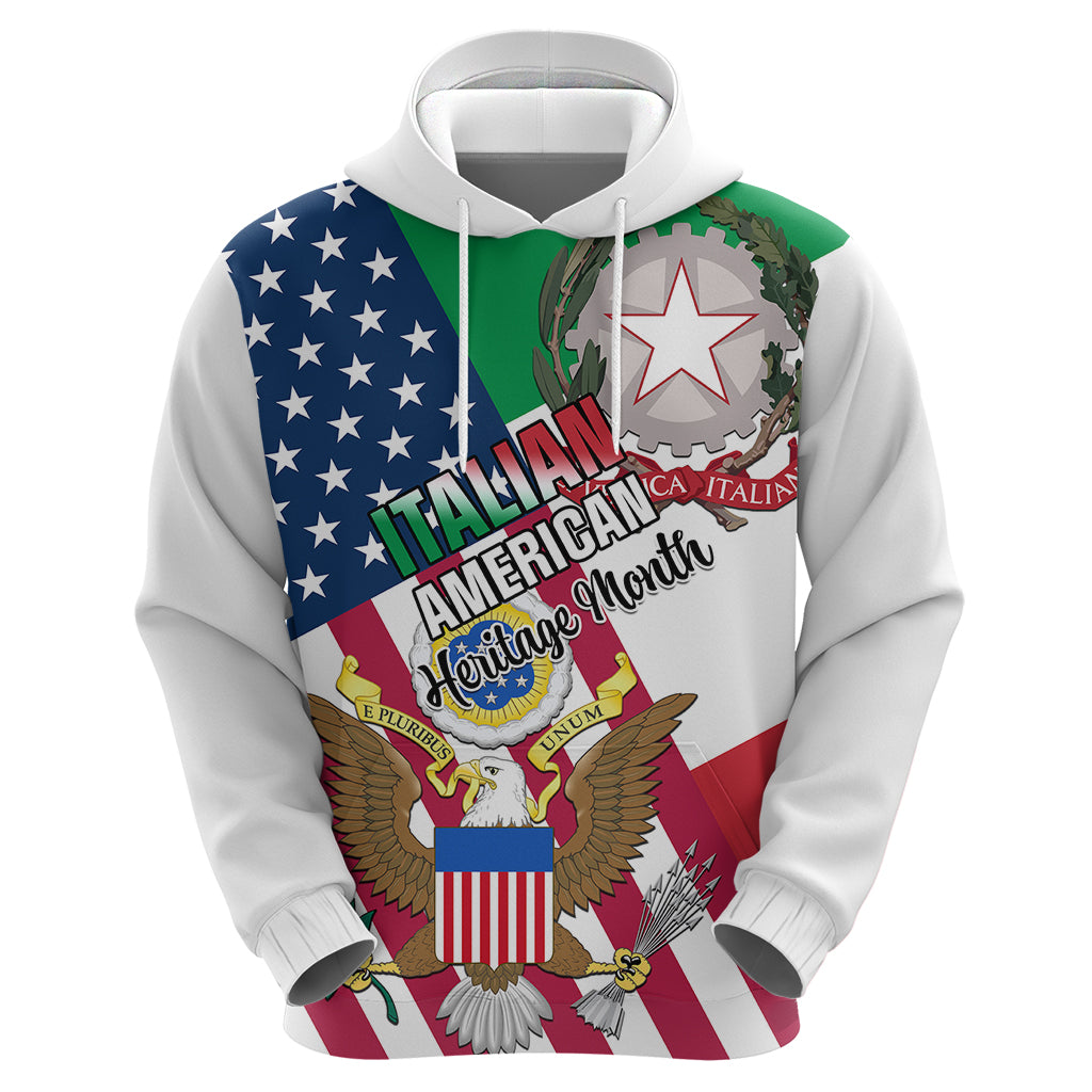 Personalised Italian American Heritage Month Hoodie - Wonder Print Shop