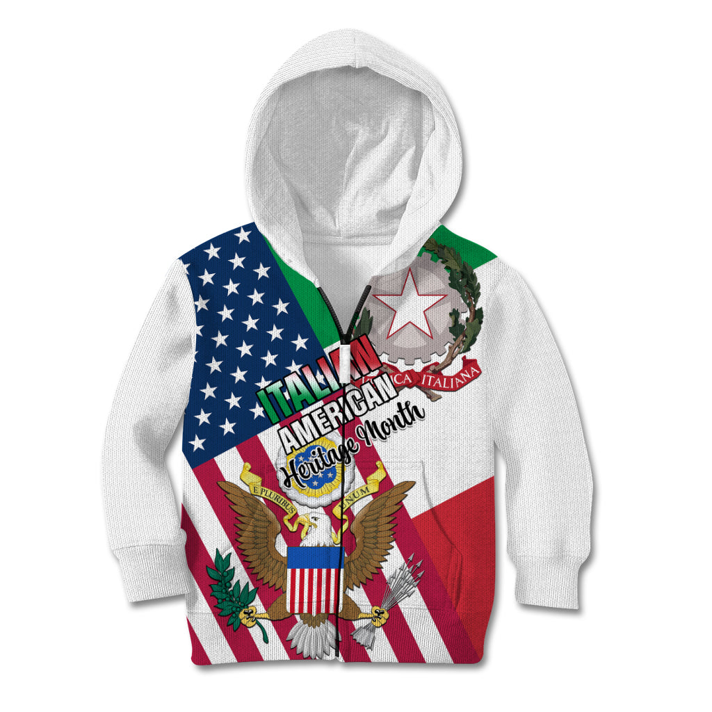 Personalised Italian American Heritage Month Kid Hoodie - Wonder Print Shop