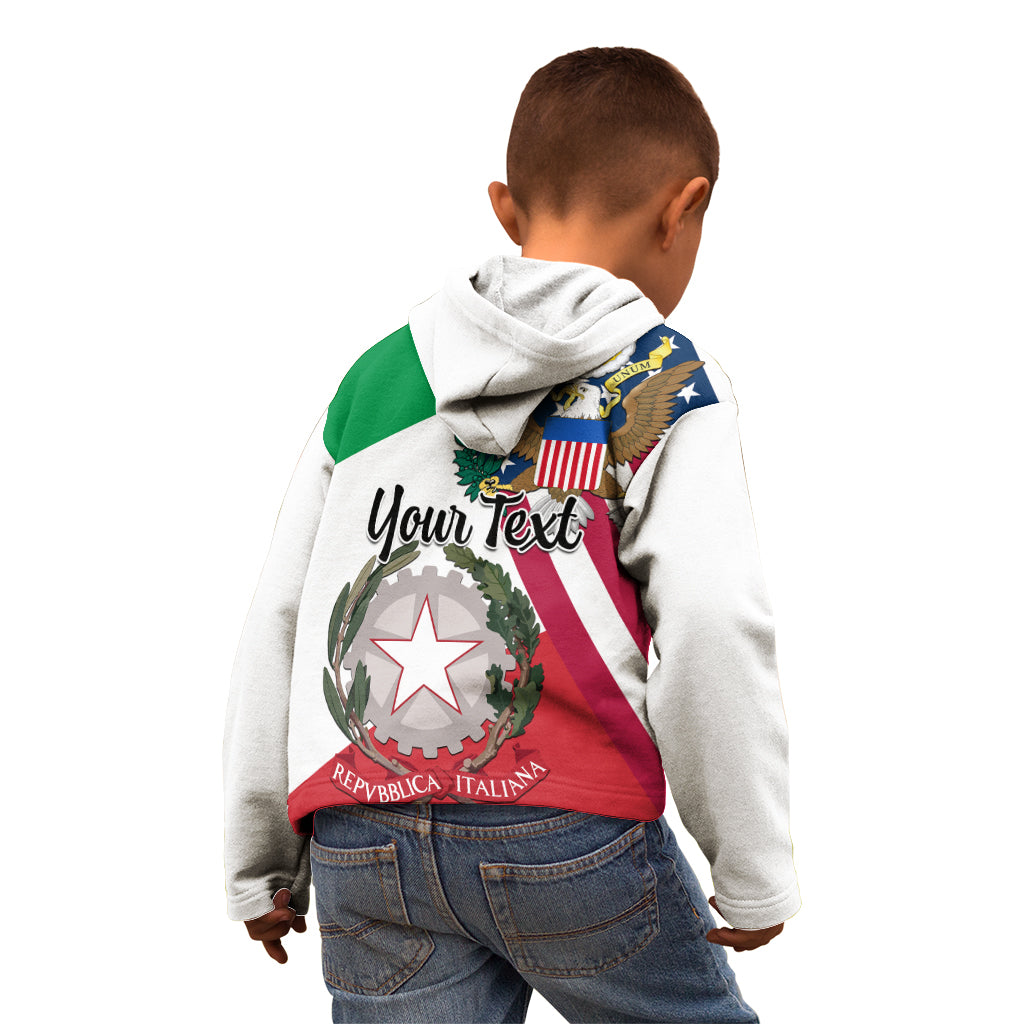 Personalised Italian American Heritage Month Kid Hoodie - Wonder Print Shop