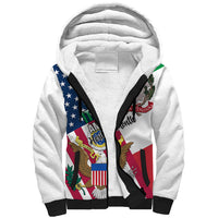Personalised Italian American Heritage Month Sherpa Hoodie - Wonder Print Shop